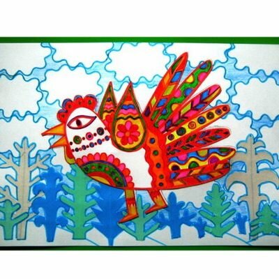 Аппликация Сказочная птица