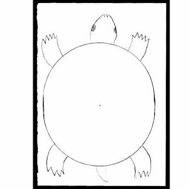 Рисунок -раскраска Черепаха